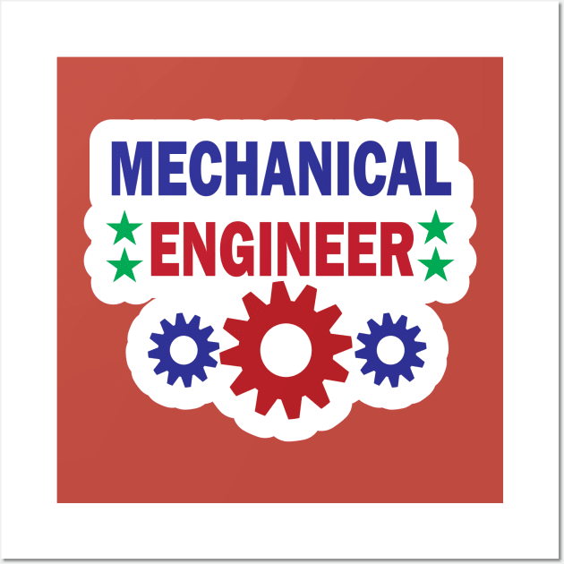 Mechnical Engineer Gears Design for Mechanical engineers Wall Art by ArtoBagsPlus